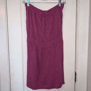 Strapless tee dress